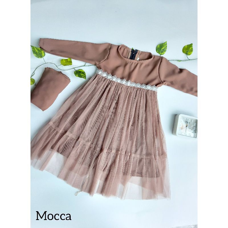 Gamis free hijab premium anak umur 2 sampai 8 th / nuraini kids set khimar / zoyya kids / zoya kids