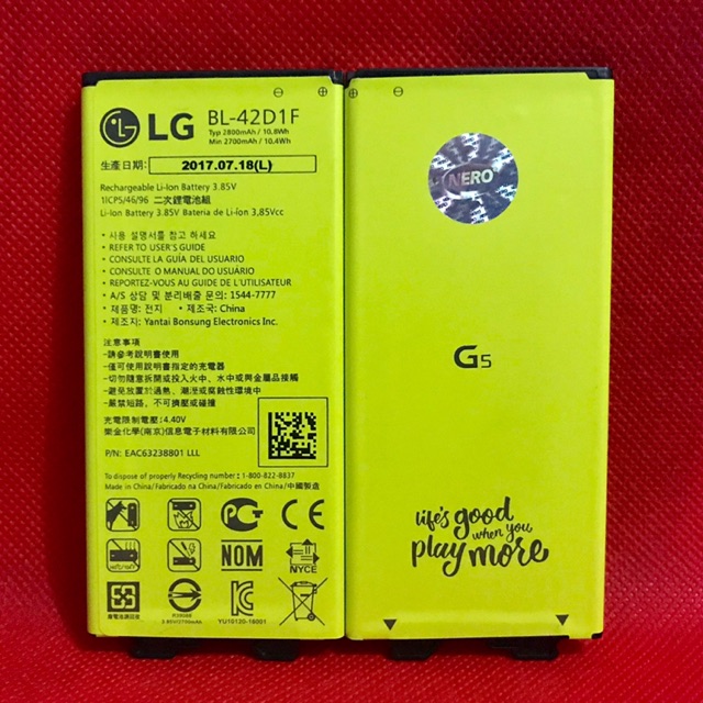 BATERAI/BATRE LG BL-42D1F LG G5/G5 SE ORIGINAL 100%