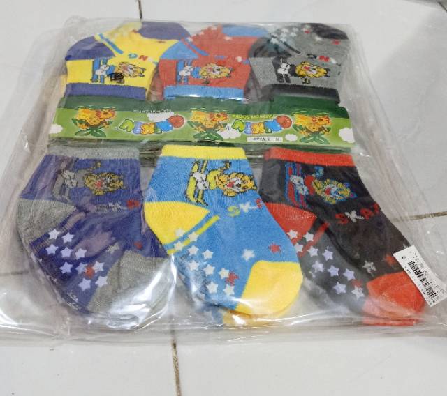 PAKET 3PSG Kaos Kaki Bayi New Born ANTI SELIP MOTIF