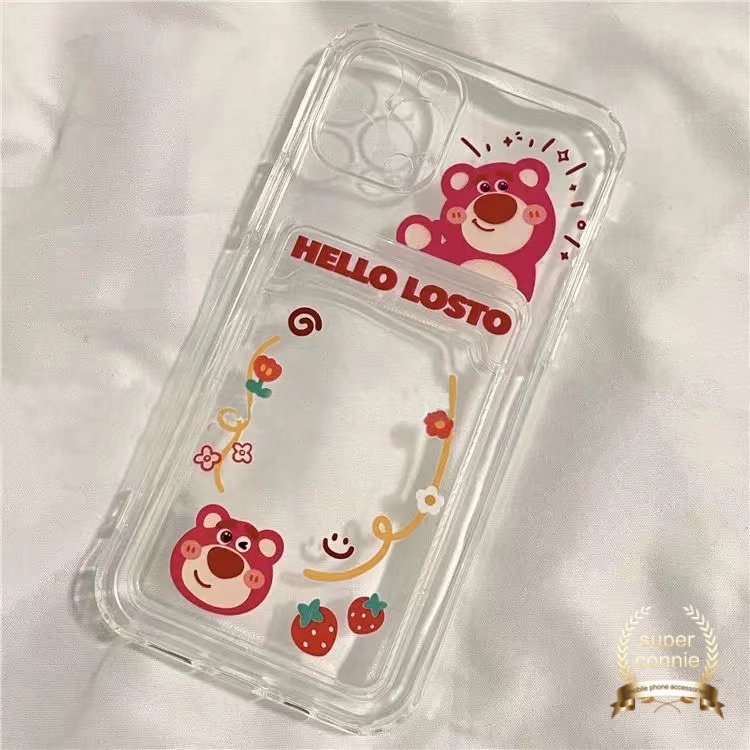 Soft Case Dompet Kartu Tpu Transparan Motif Kartun Toy Story Untuk Iphone 8 Plus 7 Plus X Xr Xs Max 11 12 13 Pro Max 6 6s Plus Se 2020