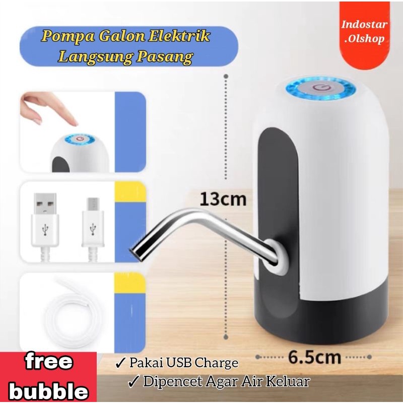 POMPA GALON ELEKTRIK RECHARGE DISPENSER AIR⭐ IndoStar ⭐