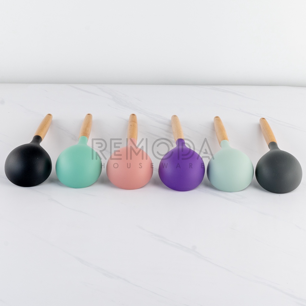 [Remoda]Premium Erus Silicone Gagang Kayu 6 warna 100% ORIGINAL