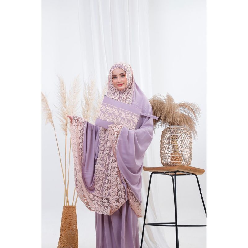 MUKENA DEWASA RAYON JUMBO Shireen Renda mewah