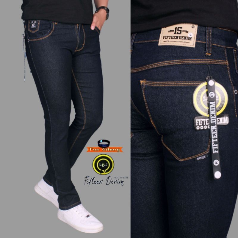 Celana Pria Jeans Pensil Jeans Strech