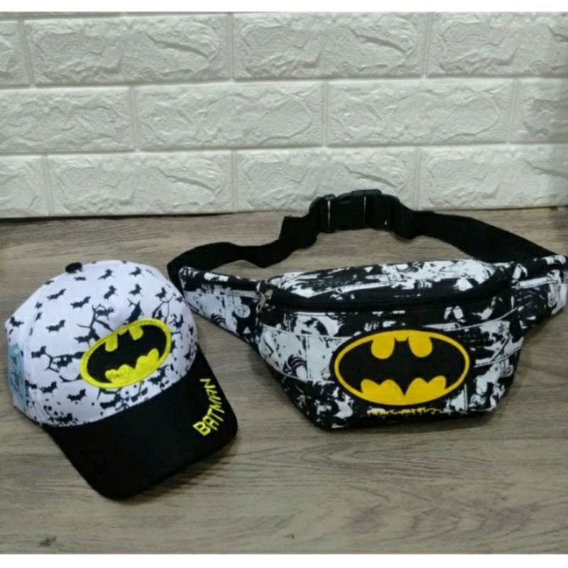 BISA COD BATMAN VS MARVEL Tas SLempang waistbag anak laki-laki batman