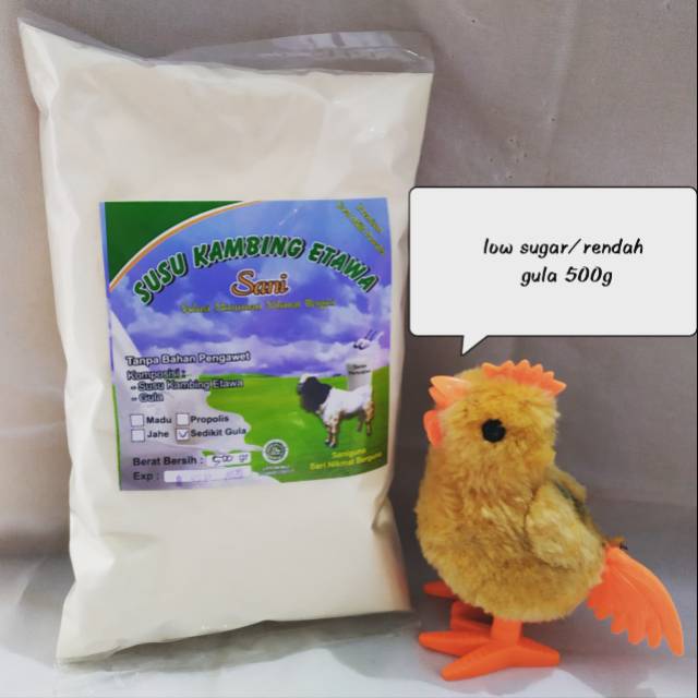 Susu kambing etawa rendah gula 500g, susu kambing bubuk ettawa