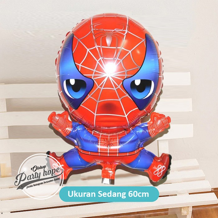 Balon Foil Spiderman plastik Balon spiderman Plastik / balon karakter