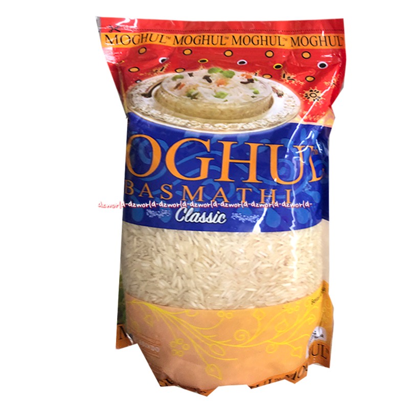 Moghul Basmathi 2kg Classic Rice Beras Panjang Import India Indian Rice Monghul