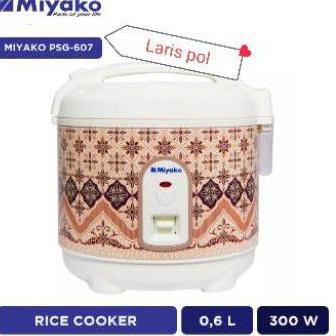 ❤ LARIS ❤ MIYAKO Rice Cooker Mini Magic Com 607 (0.6 Liter) Rice Cooker Miyako Magic Com (ART. F8)