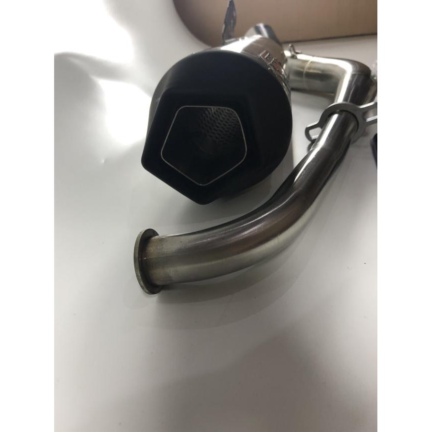 QKAD Knalpot R9 Alpha AEROX New Series Knalpot Alpha R9 Aerox .