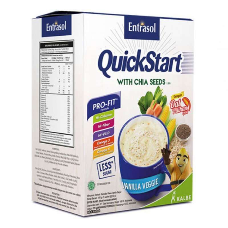 

Entrasol Quickstart Vanilla Veggie 5 sachet