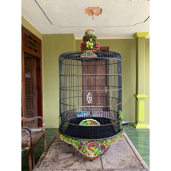 sangkar burung murai sangkar ukir burung murai motif buah