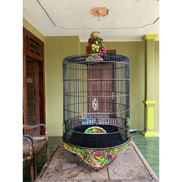 Jual Sangkar Burung Murai Sangkar Ukir Burung Murai Motif Buah Shopee Indonesia