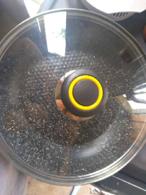 Tutup Panci Kaca Dengan Kaki Diameter Kaki +/- 21.8 Cm (uk. 22 Cm) & Knop Kecil Variasi