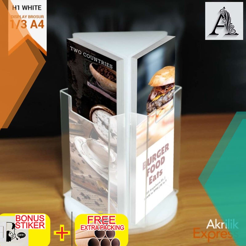 

Terlaris Display brosur / tempat brosur akrilik ./ tempat brosur
