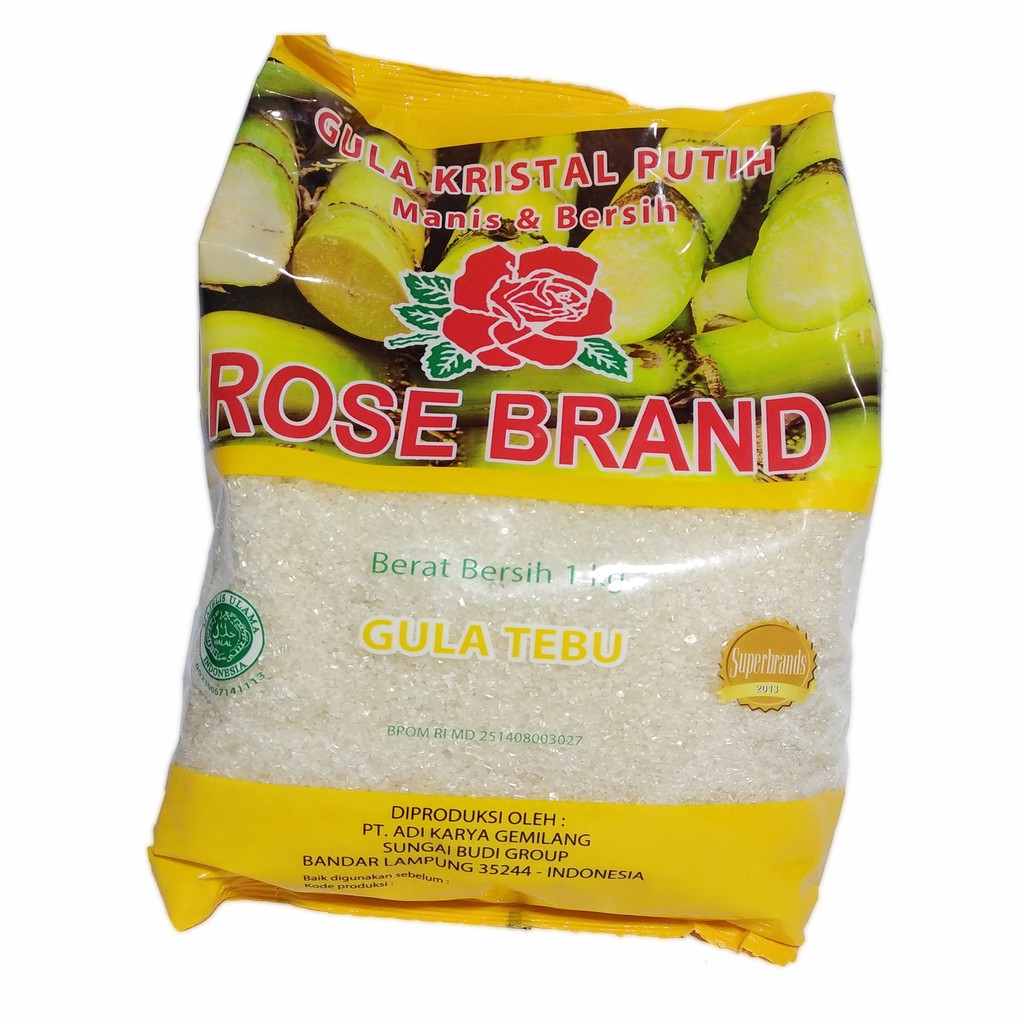 

GULA KRISTAL PUTIH ROSE BRAND 1 KG