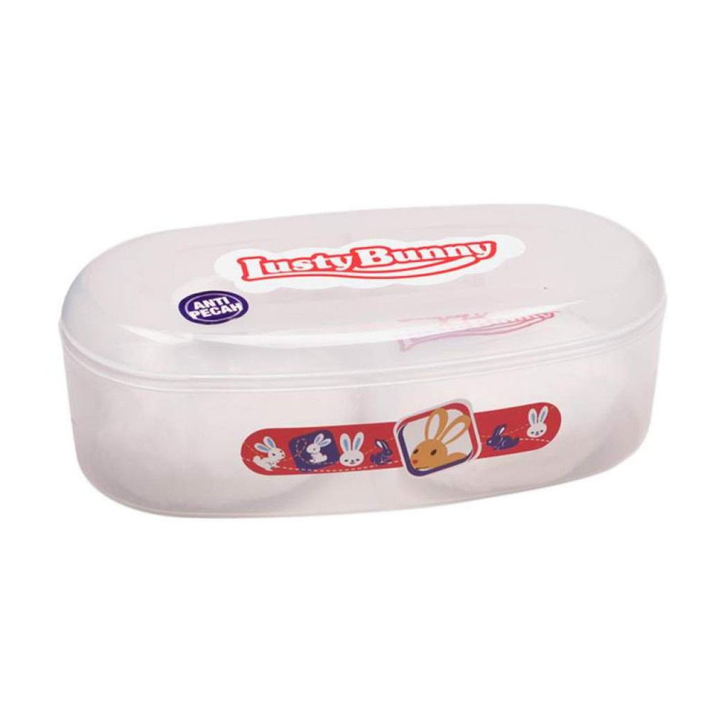 Promo !! Lusty Bunny Powder Case With Puff TB-1528 - Tempat Bedak