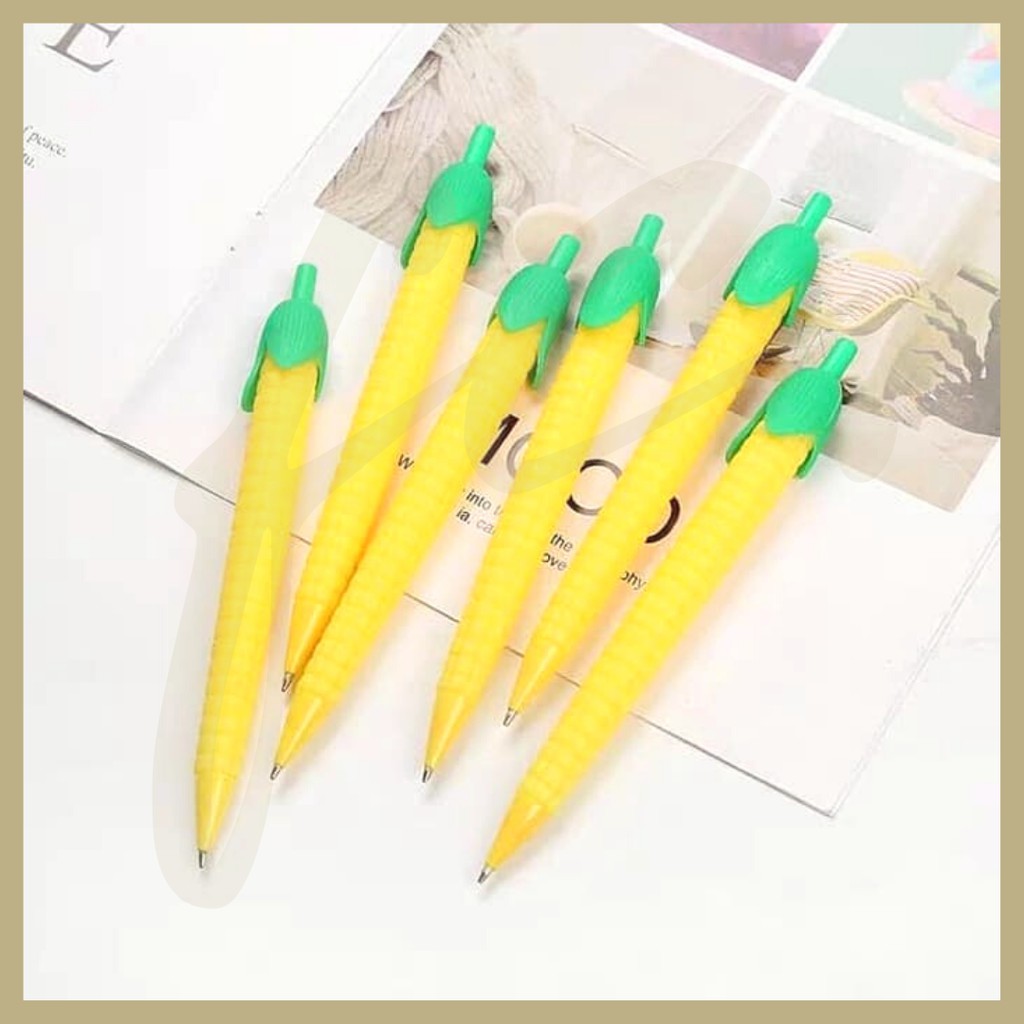 

PENSIL CETEK / MEKANIK MURAH BENTUK SAYUR JAGUNG / CORN LUCU PENCIL GROSIR READY COD