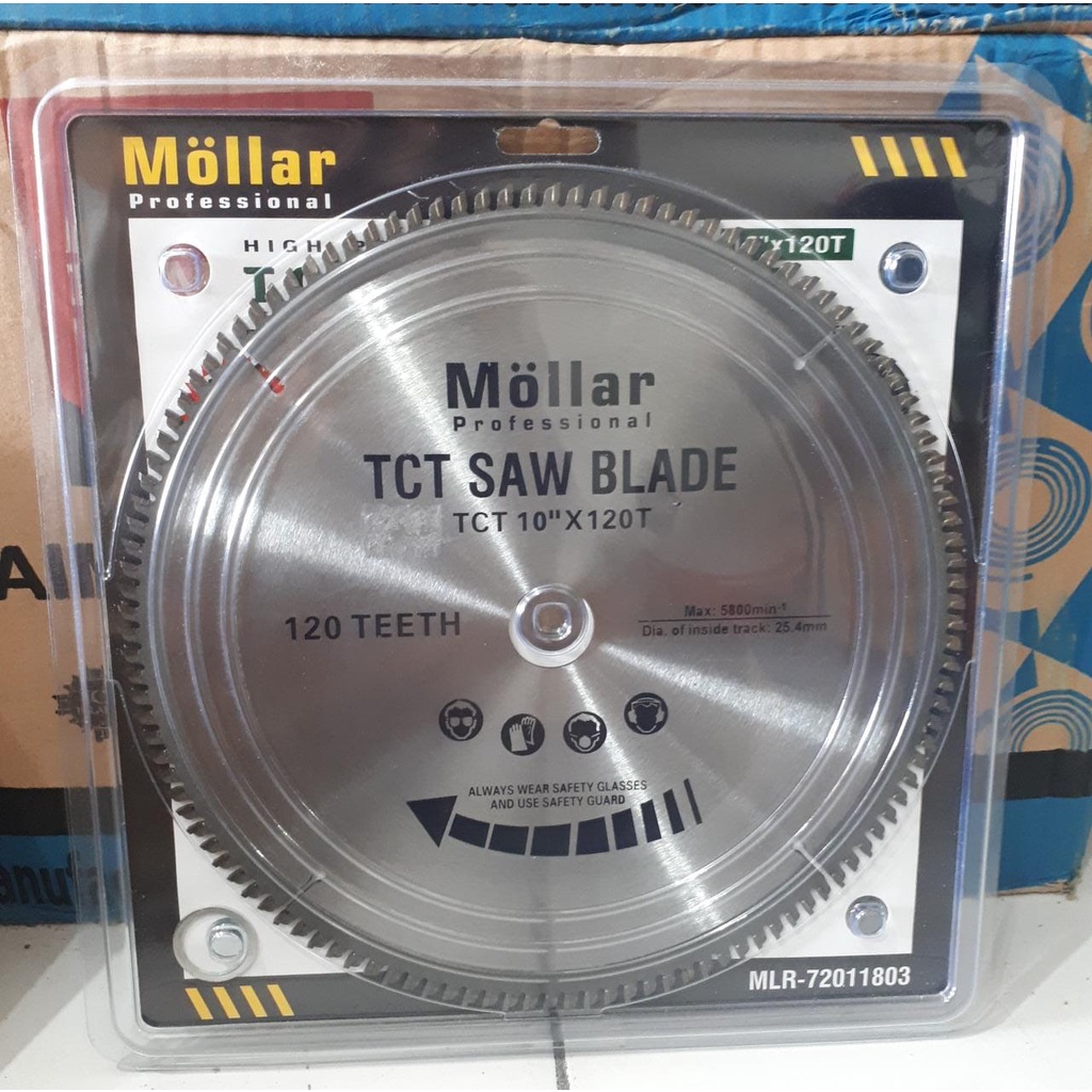 Mata Gergaji Mitre Saw 10 Inch 120T Mollar TCT Aluminium Circular Saw Blade