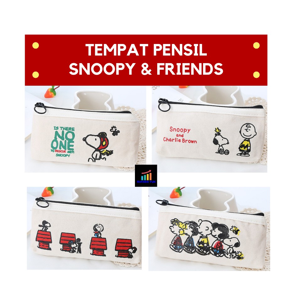 

Tempat Pensil Kain / Pencil Case SNOOPY and FRIENDS