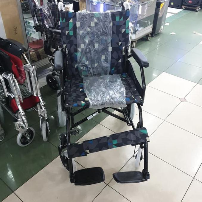 alat medis kursi Roda gea 868 black steel