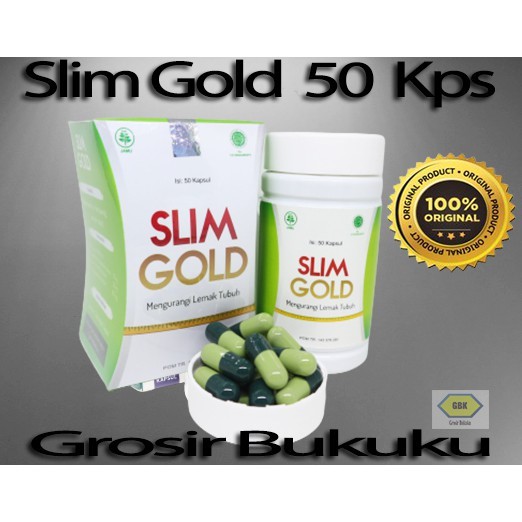 SLIM GOLD Naturafit / Herbal Pelangsing Peluruh Lemak Darah dalam Tubuh - Original BPOM