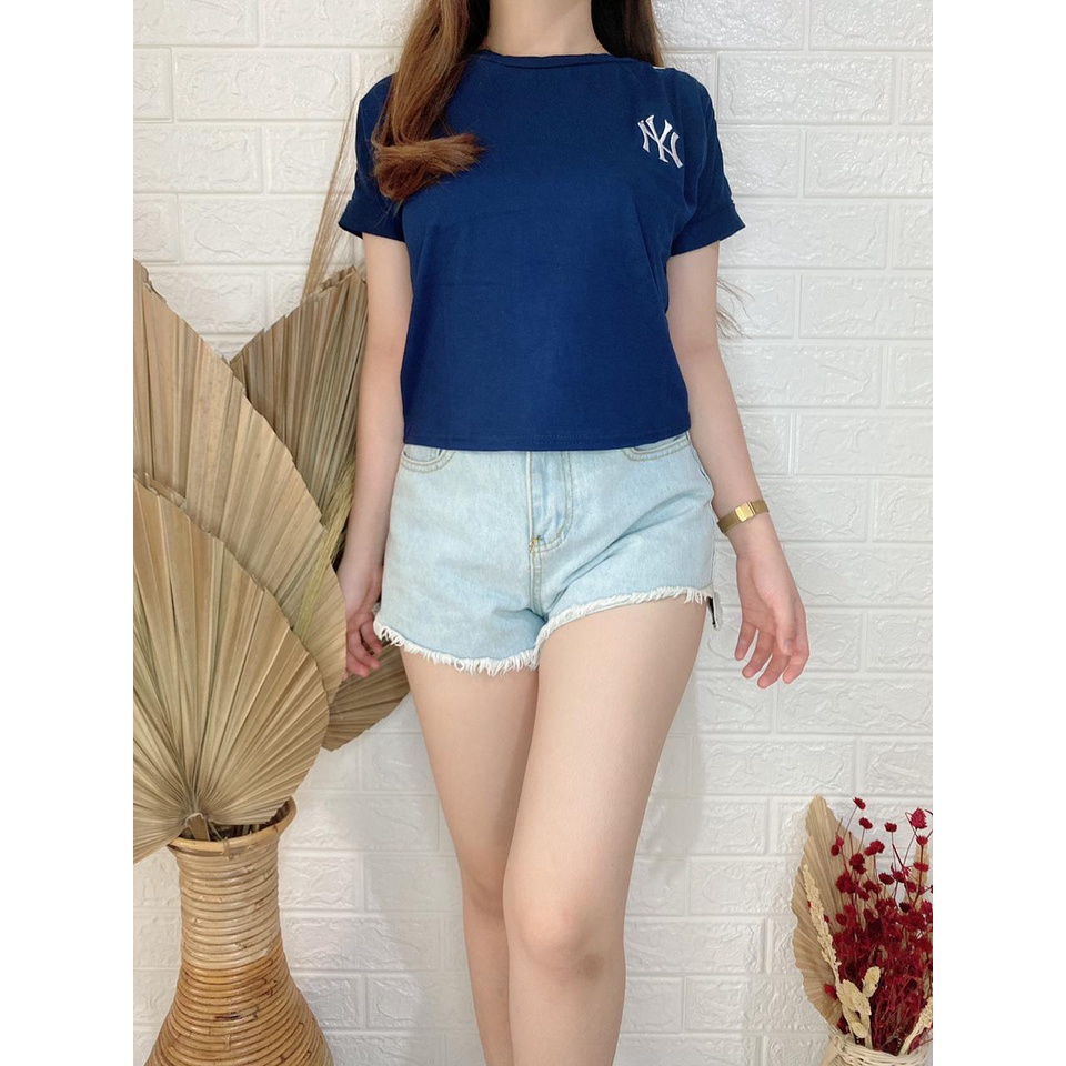 Crop Wanita CROP TOP NY Bordir List Tangan One size