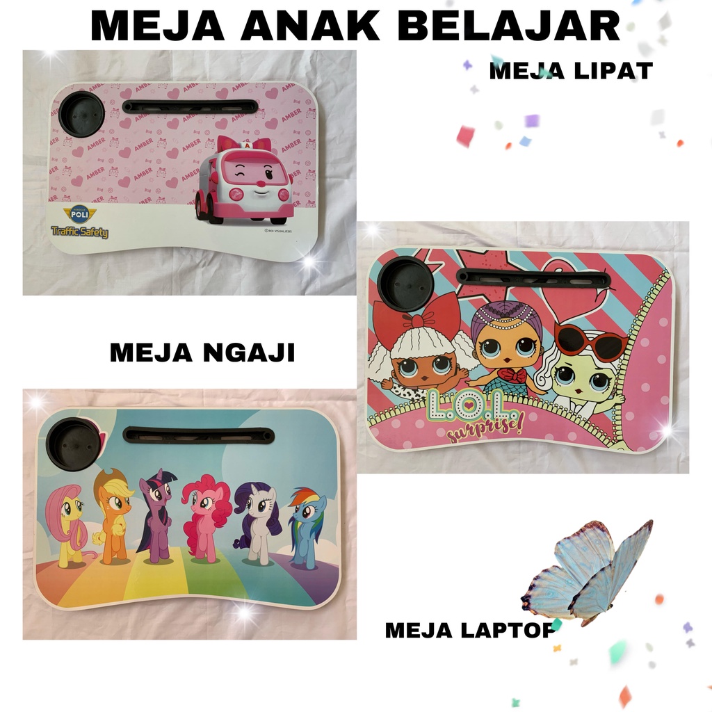 Meja - Meja Belajar Anak Karakter - Meja Lipat - Meja Laptop - Meja Portable - Meja Serbaguna