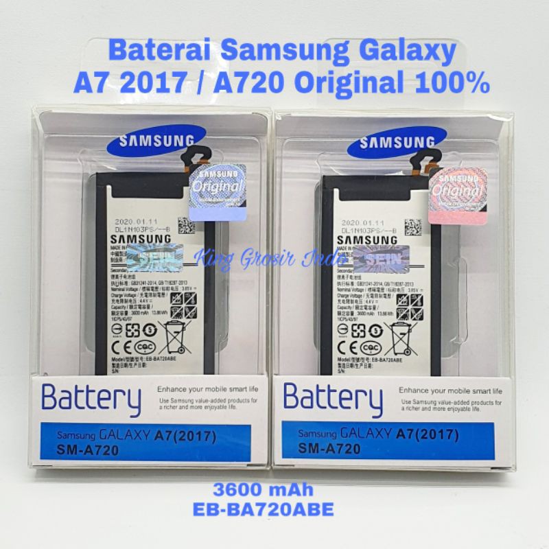 Baterai Samsung Galaxy A7 2017 / A720 Original 100% Battery Batre