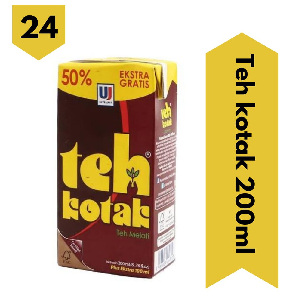 

Teh kotak 300ml isi 24pcs I Teh Kotak Ultrajaya