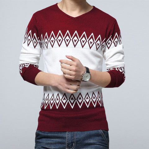 sweater pria sweater rajut zeru tribal