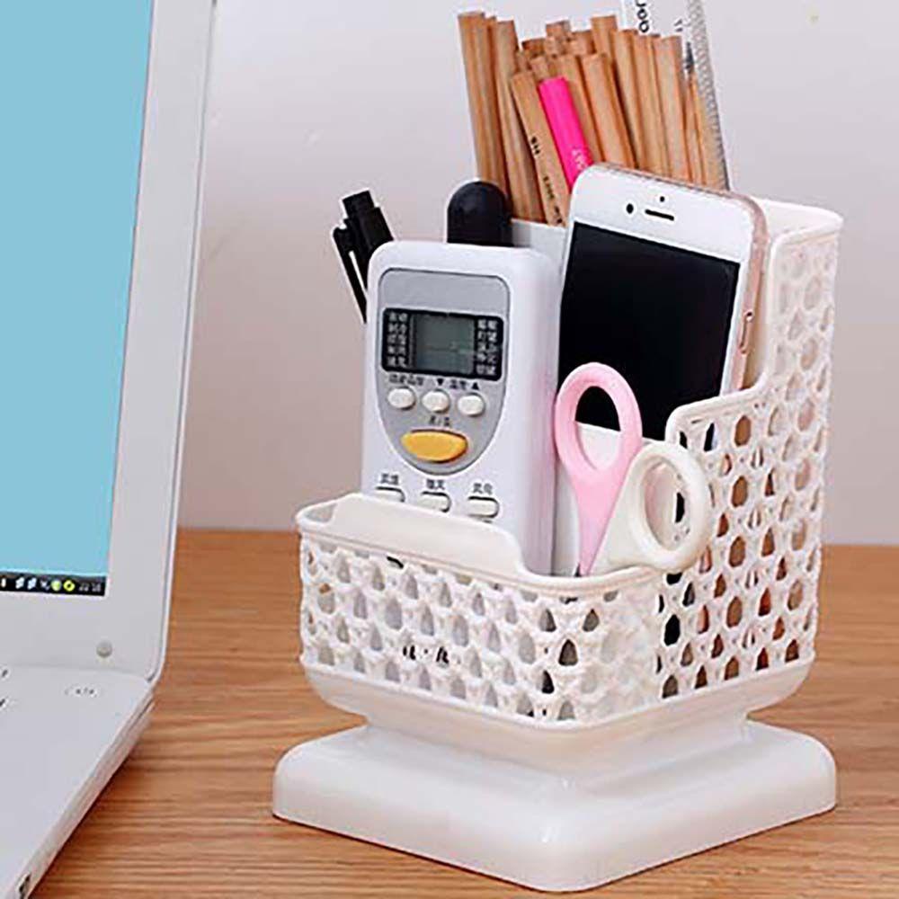 Lanfy Stationery Organizer Tiga Lapisan Wadah Kreatif Pen Bracket Pen Holders Rumah Make Up Brush Holder