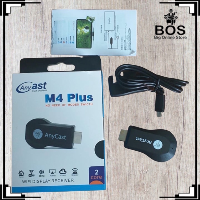 BOS - ANYCAST DONGLE HDMI M4 PLUS | USB WIRELESS WIFI RECEIVER TV M4+