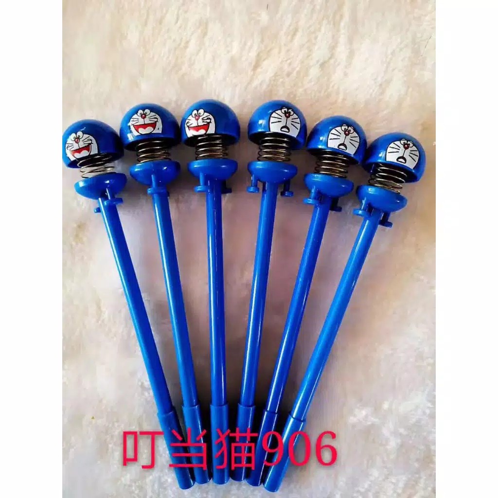 PULPEN SPRING DOLL PULPEN KARAKTER EMOJI PER GOYANG BALLPOINT PGM PM22