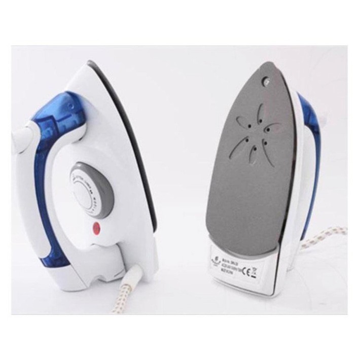 Setrika Uap Mini Lipat 2 In 1 Hetian Travel Steam Iron