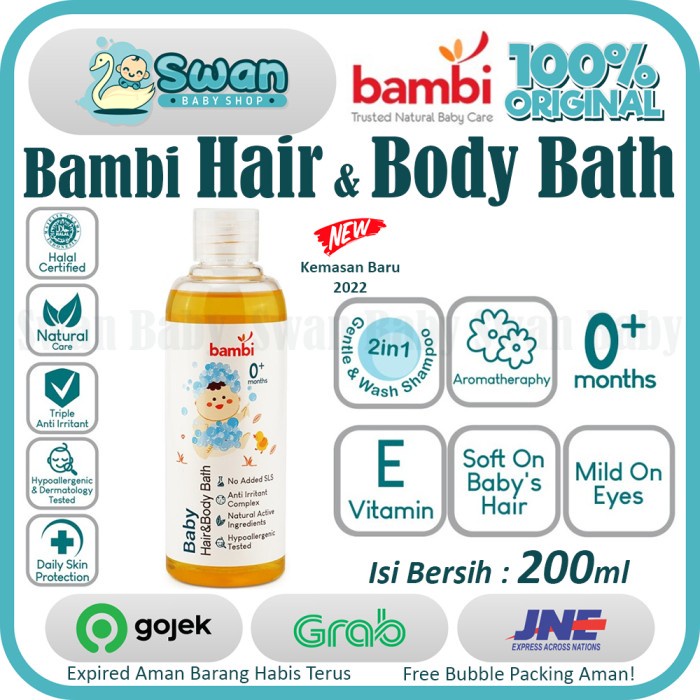 Bambi Baby Hair And Body Bath 200ml