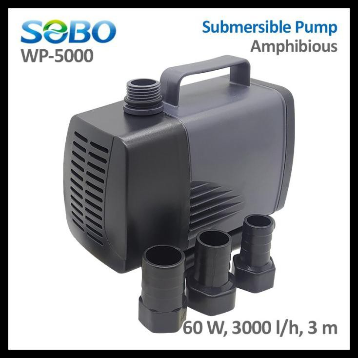 Sobo Wp-5000, Submersible Water Pump, Amphibious - Pompa Air Celup