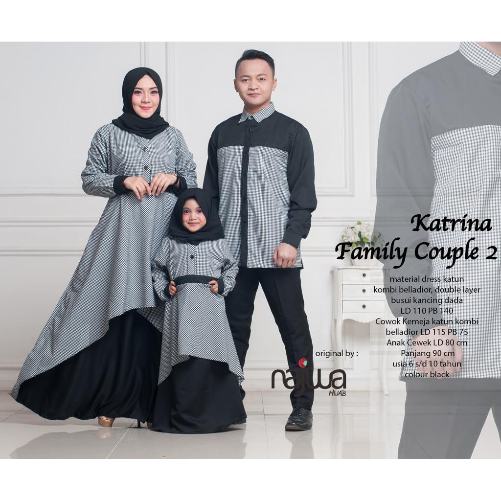 102 Gaya Baju Couple Ayah Ibu Dan Anak Perempuan Paling Bagus Modelbaju Id