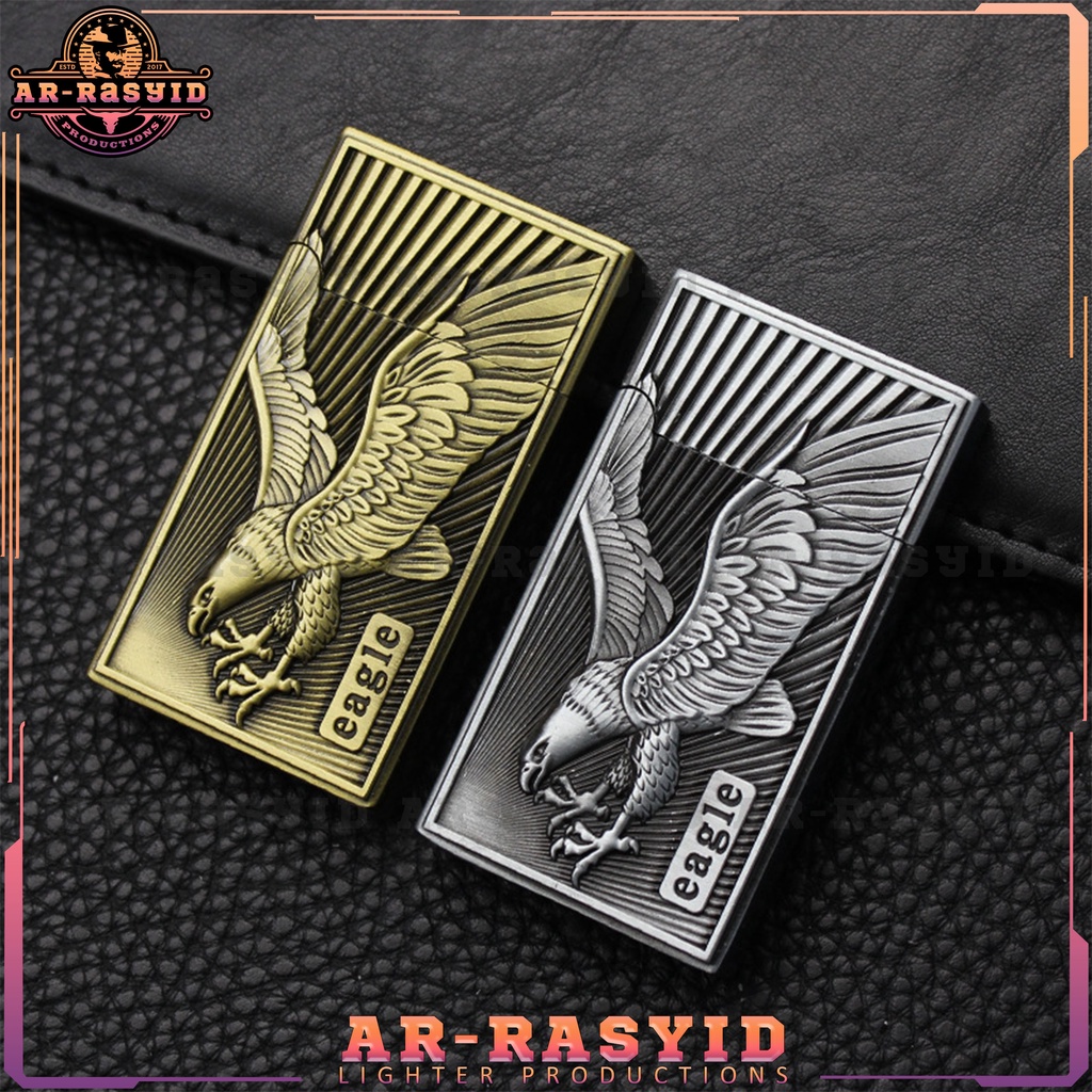 BISA COD! Korek Api Roda Las Gas Amazon Lighter Motif Elang Eagle XC 710-8