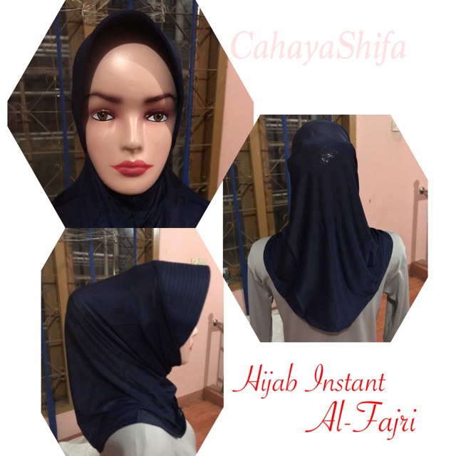 Hijab Instant Sporty Bergo Harian  Al- Fajri / Hijab Instan Sebahu /