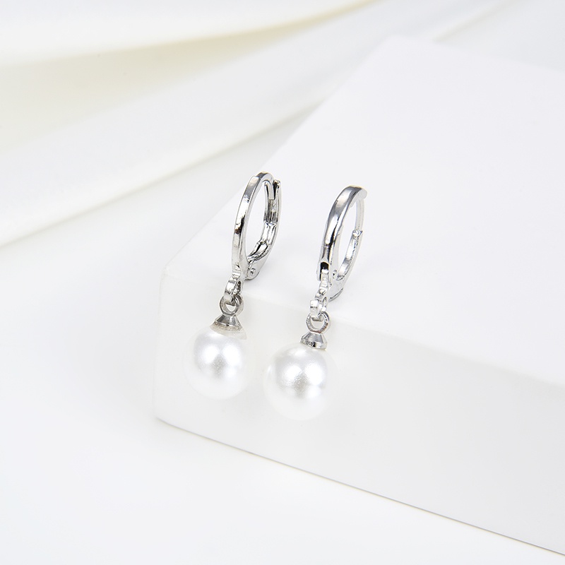 anting titanium wanita emas muda mutiara anti karat dewasa tusuk korea asli panjang dan luntur korea style selamanya dewasa 80e