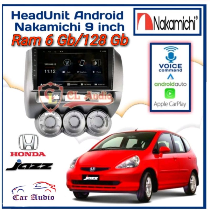 Head Unit Android JAZZ LAMA Ram 6Gb/128Gb NAKAMICHI ELITE PRO