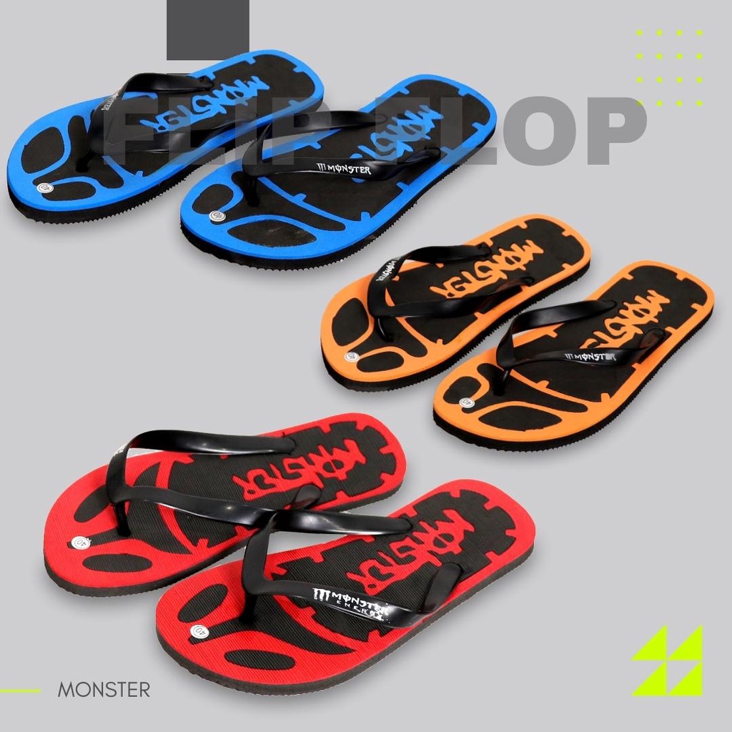 Sandal Jepit Pria Flip Flop Eva Sponge Puzzle