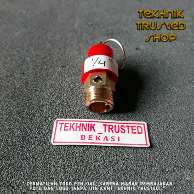 Safety valve 1/4 inch Pengaman otomatis tekanan angin compresor dll