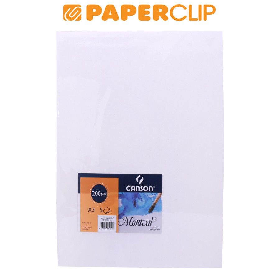 

PAPER CANSON C04 A3 200G 5 SHEET MONTVAL