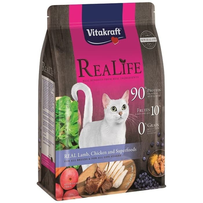 

VITAKRAFT Cat REALIFE Lamb and Chicken 1.8kg Makanan Kucing Premium