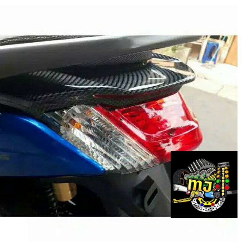 Ducktail Nmax Old Karbon Sirip Lampu Stop Nmax Old Cover Topi Lampu stop Nmax Old Merk Nemo Original