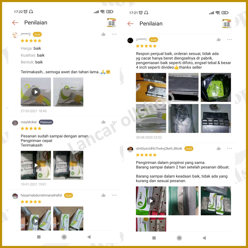 Engsel pintu bearing 4 inch CP / Engsel jendela