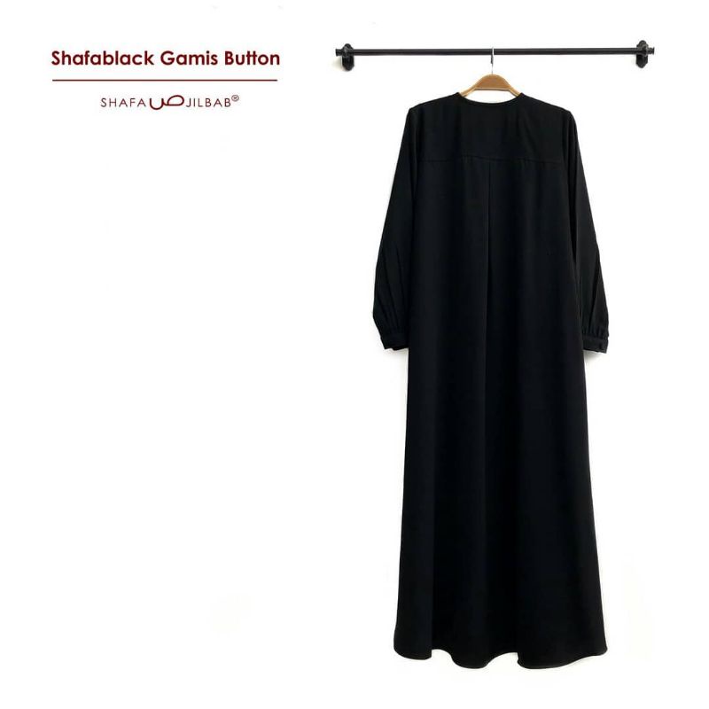 SHAFA JILBAB GAMIS SHAFABLACK BUTTON