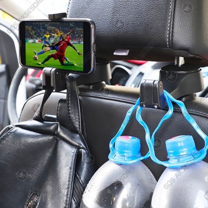 HD-11 Holder jok mobil Car headrest Holder Hp Hook Hanger Gantungan Mobil Serbaguna